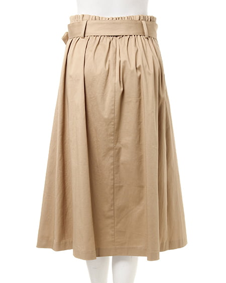 INGNI（イング） Vネックブラウス＋トレンチスカート／SET ｵﾌｸﾛ/ｽﾄﾗｲﾌﾟA