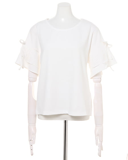 INGNI（イング） 2枚袖トップス＋ミディスカート／SET ｵﾌﾎﾜｲﾄ