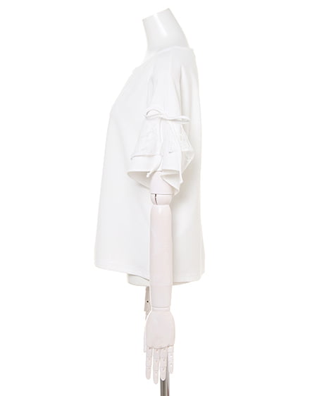 INGNI（イング） 2枚袖トップス＋ミディスカート／SET ｵﾌﾎﾜｲﾄ