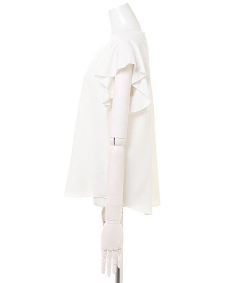 INGNI（イング） スキッパーシャツ＋ミディスカート／SET ｵﾌﾎﾜｲﾄ