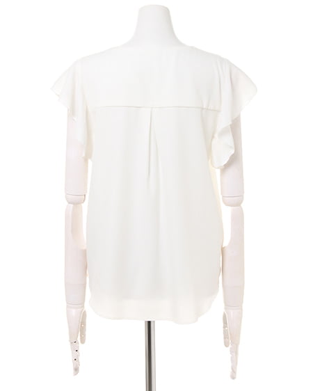 INGNI（イング） スキッパーシャツ＋ミディスカート／SET ｵﾌﾎﾜｲﾄ