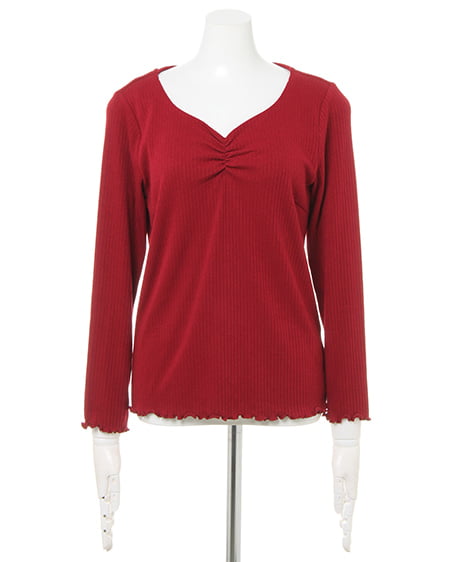 INGNI（イング） ハートネックトップス＋配色チェックスカート／SET ﾎﾞﾙﾄﾞｰ