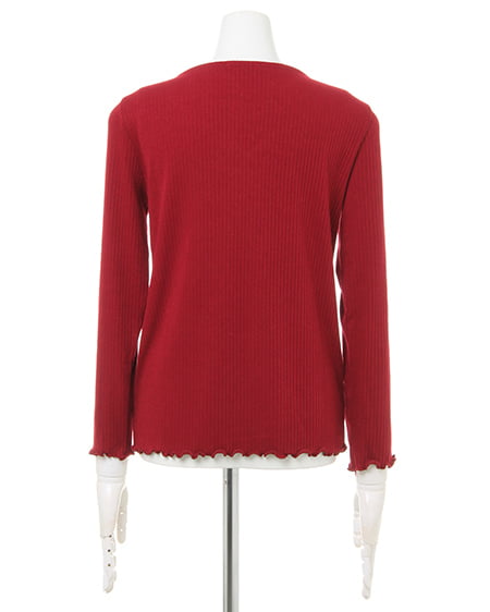 INGNI（イング） ハートネックトップス＋配色チェックスカート／SET ﾎﾞﾙﾄﾞｰ