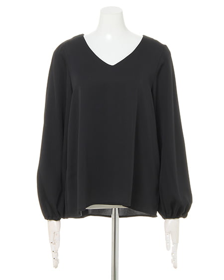 INGNI（イング） トロミブラウス＋イレヘムスカート／SET ｸﾛ