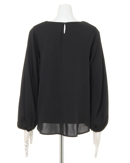 INGNI（イング） トロミブラウス＋イレヘムスカート／SET ｸﾛ