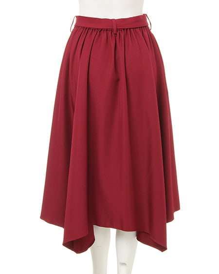 INGNI（イング） トロミブラウス＋イレヘムスカート／SET ｸﾛ