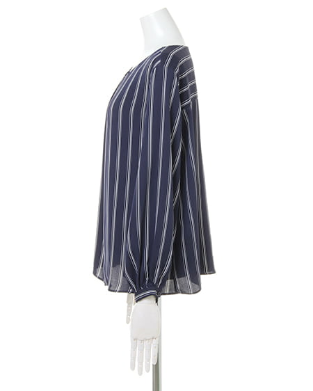 INGNI（イング） ピン付ブラウス＋イレヘムスカート／SET ｺﾝ/ｽﾄﾗｲﾌﾟ