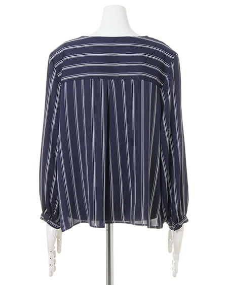 INGNI（イング） ピン付ブラウス＋イレヘムスカート／SET ｺﾝ/ｽﾄﾗｲﾌﾟ