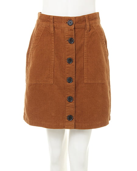 INGNI(イング) カレッジロゴトップス+コーデュロイ台形スカート/SET オフホワイト