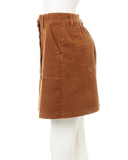 INGNI(イング) カレッジロゴトップス+コーデュロイ台形スカート/SET オフホワイト