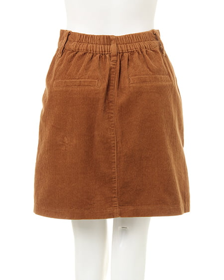 INGNI(イング) カレッジロゴトップス+コーデュロイ台形スカート/SET オフホワイト