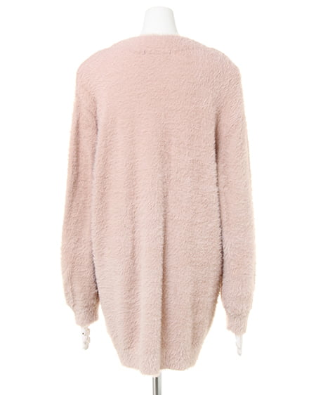 INGNI（イング） フェザーカーデ＋台形スカート／2点SET ﾋﾟﾝｸﾍﾞｰｼﾞｭ