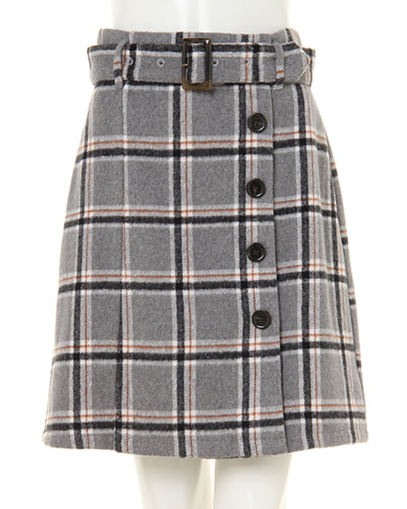 INGNI（イング） フェザーカーデ＋台形スカート／2点SET ﾋﾟﾝｸﾍﾞｰｼﾞｭ