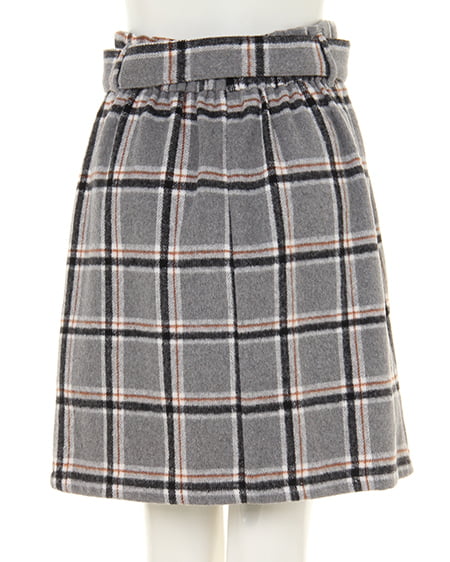 INGNI（イング） フェザーカーデ＋台形スカート／2点SET ﾋﾟﾝｸﾍﾞｰｼﾞｭ