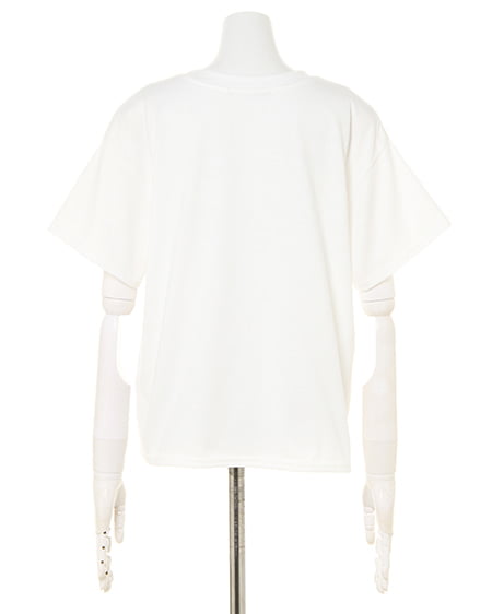 INGNI（イング） ロゴ半袖Tシャツ＋フレアマキシスカート／SET ｵﾌﾎﾜｲﾄ