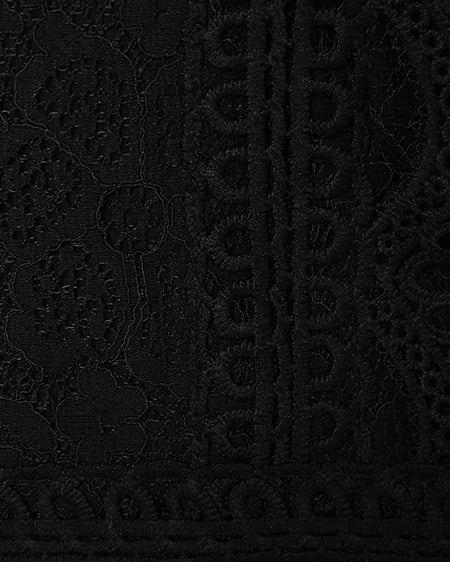 INGNI(イング) レーストップス長袖+センタープレステーパードパンツ/SET クロ