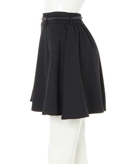 INGNI（イング） バックリボンニット＋ベルト付キュロットパンツ／SET ﾓｶ