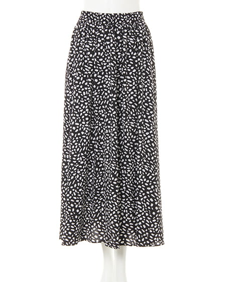 INGNI（イング） モックネックニット＋ダルメシアン柄スカート／SET ｽﾓｰｸﾋﾟﾝｸ