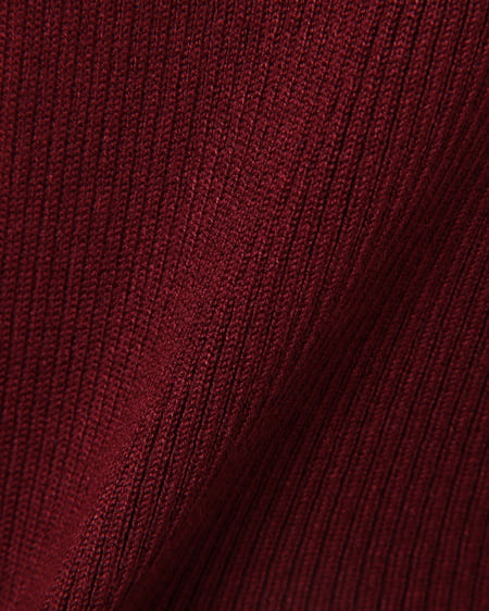 INGNI(イング) ボウタイ配色ニット+サーキュラースカート/SET ボルドー