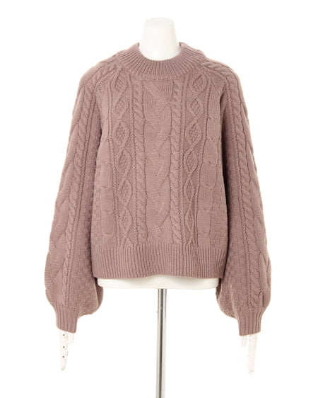 INGNI（イング） モックネックニット＋コーデュロイ台形スカート／SET ﾓｶ