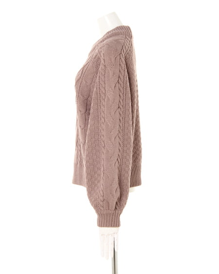 INGNI（イング） モックネックニット＋コーデュロイ台形スカート／SET ﾓｶ