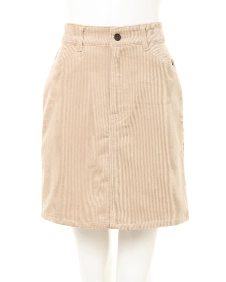 INGNI（イング） モックネックニット＋コーデュロイ台形スカート／SET ﾓｶ