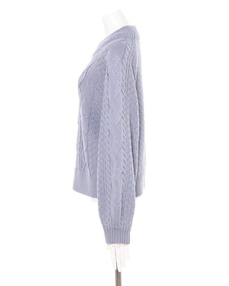 INGNI（イング） モックネックニット＋レオパード柄スカート／SET ｽﾓｰｸｻｯｸｽ