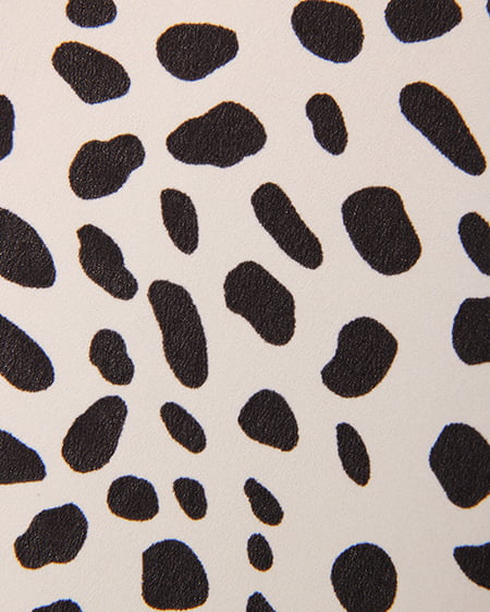 INGNI（イング） オフタートルニット＋ダルメシアン柄スカート／SET ﾍﾞｰｼﾞｭ