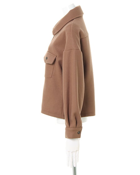 INGNI（イング） フェイクウールCPOシャツ＋フェイクウール台形スカート／SET ﾓｶ