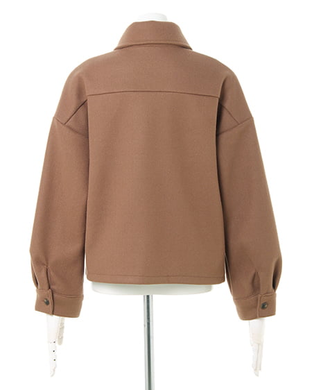 INGNI（イング） フェイクウールCPOシャツ＋フェイクウール台形スカート／SET ﾓｶ