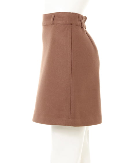 INGNI（イング） フェイクウールCPOシャツ＋フェイクウール台形スカート／SET ﾓｶ