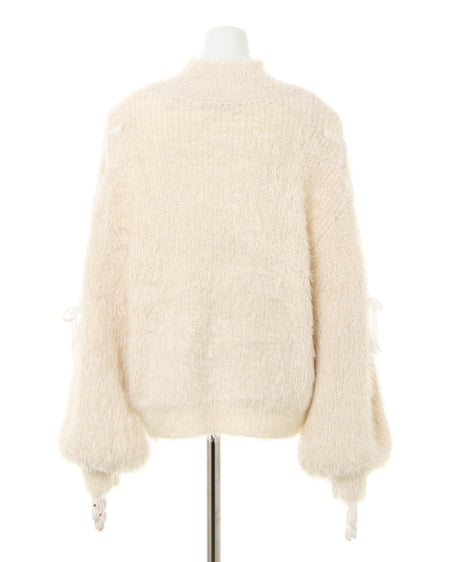 INGNI（イング） 袖レースモックネックニット＋チェック柄スカート／SET ｱｲﾎﾞﾘｰ