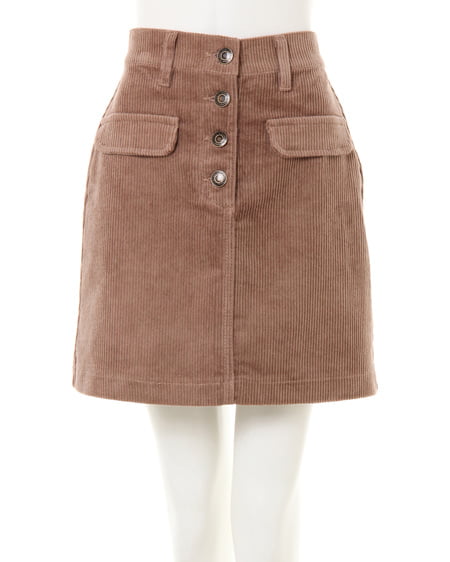 INGNI（イング） ケーブルニットフーディー＋コーデュロイスカート／SET ｱｲﾎﾞﾘｰ