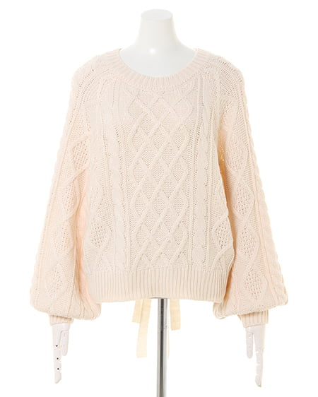 INGNI（イング） バックリボンケーブルニット＋コーデュロイスカート／SET ｱｲﾎﾞﾘｰ