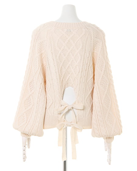 INGNI（イング） バックリボンケーブルニット＋コーデュロイスカート／SET ｱｲﾎﾞﾘｰ