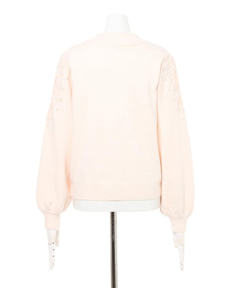 INGNI（イング） 肩パールレースニット＋ベルト付ツイードスカート／SET ｱｲﾎﾞﾘｰ