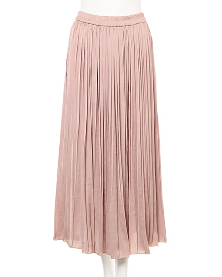 INGNI（イング） フォトロングTシャツ＋サテンプリーツスカート／SET ｽﾐｸﾛ