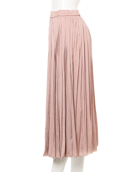 INGNI（イング） フォトロングTシャツ＋サテンプリーツスカート／SET ｽﾐｸﾛ