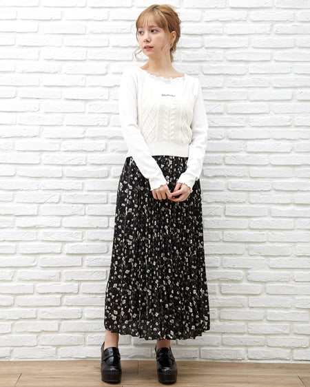コーディネート Ingni Store限定セット ニットビスチェトップス 花柄プリーツスカート Set Ingni イング 公式通販 Ingni Store イングストア コーディネート Ingni Store限定セット ニットビスチェトップス 花柄プリーツスカート Set Ingni イング 公式通販 Ingni Store イングストア