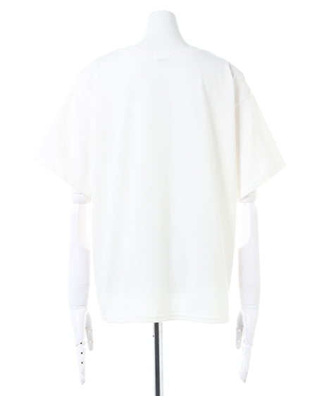 INGNI（イング） 3danロゴTシャツ＋前ボタンナロースカート／SET ｵﾌﾎﾜｲﾄ/ﾐﾝﾄｸﾞﾘｰﾝ