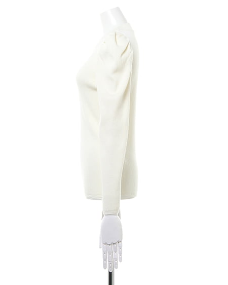 INGNI(イング) ショールカラーエコファーコート+パワショルリブニット/SET モカ