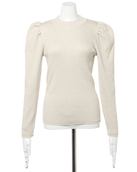 INGNI(イング) パワショルリブニット+チェック柄マーメイドスカート/SET アイボリー/A