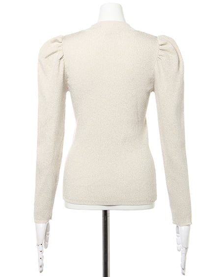 INGNI(イング) パワショルリブニット+チェック柄マーメイドスカート/SET アイボリー/A