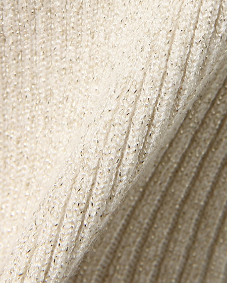 INGNI(イング) パワショルリブニット+チェック柄マーメイドスカート/SET アイボリー/A