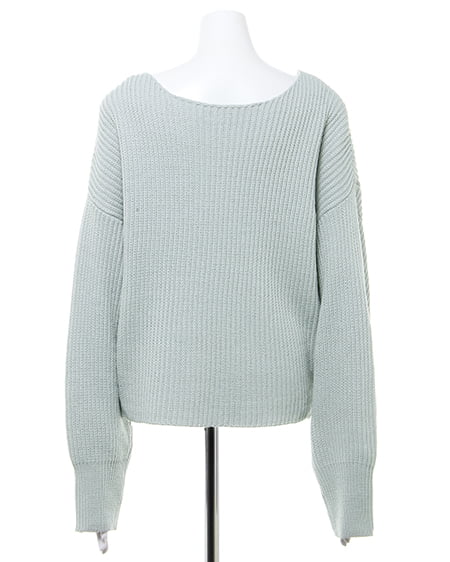 INGNI(イング) カシュクールニット+フェイクレザーパンツ/SET ミントグリーン