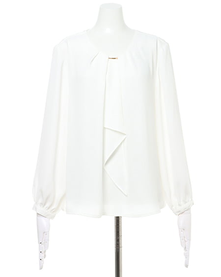 INGNI（イング） ピン付トロミブラウス＋テーパードパンツ／SET ｵﾌﾎﾜｲﾄ