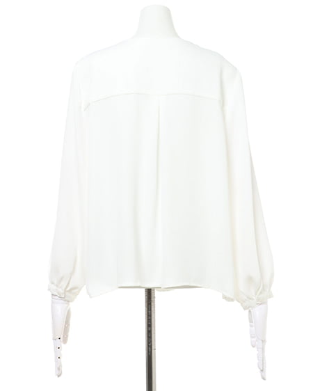 INGNI（イング） ピン付トロミブラウス＋テーパードパンツ／SET ｵﾌﾎﾜｲﾄ