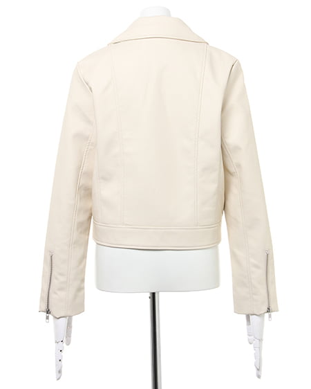 INGNI(イング) ライダースジャケット+ビスチェ+ブラウス/SET アイボリー