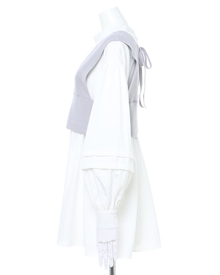 INGNI(イング) ライダースジャケット+ビスチェ+ブラウス/SET アイボリー