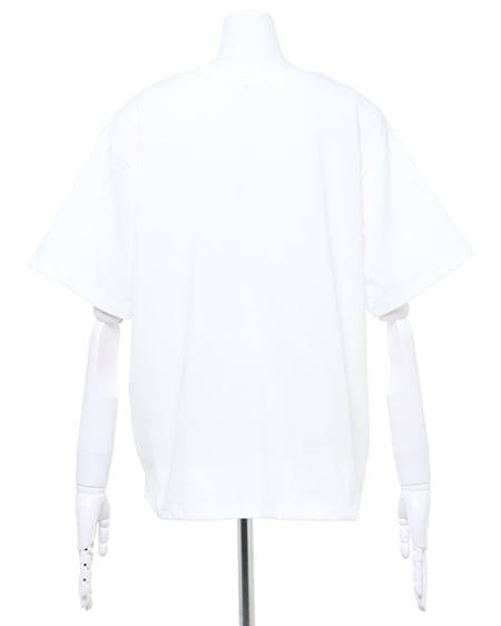 INGNI（イング） ロゴTシャツ＋線画花柄スカート／SET ｵﾌﾎﾜｲﾄ/ｸﾛ
